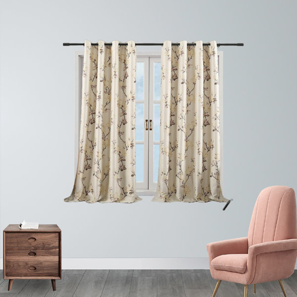 Frifoho Cotton Blend Room Darkening Curtain Pair | Wayfair